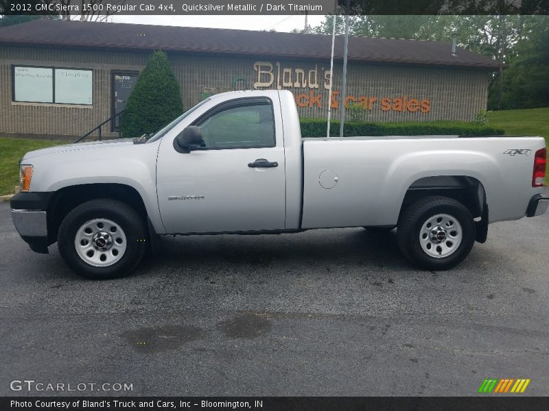 Quicksilver Metallic / Dark Titanium 2012 GMC Sierra 1500 Regular Cab 4x4