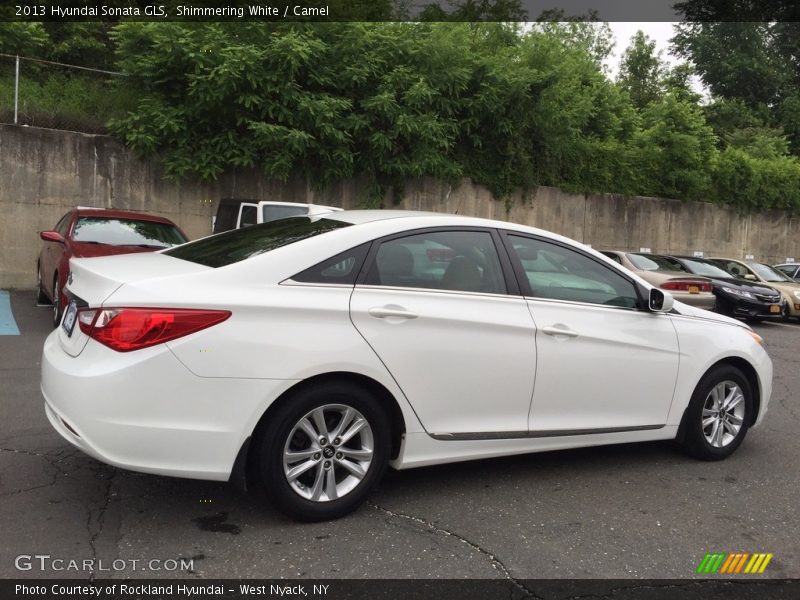 Shimmering White / Camel 2013 Hyundai Sonata GLS