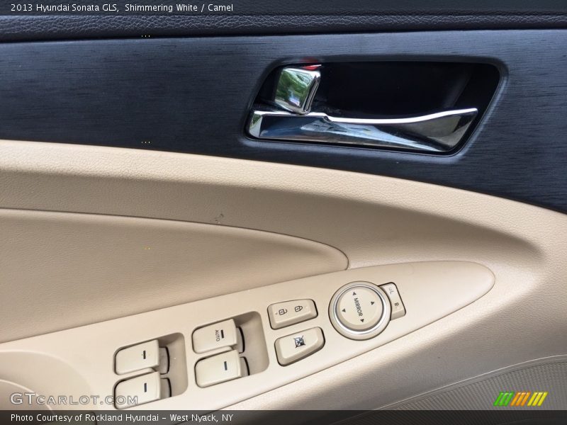 Shimmering White / Camel 2013 Hyundai Sonata GLS