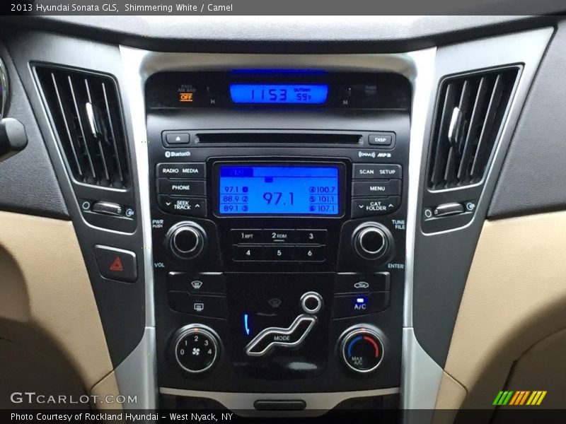 Shimmering White / Camel 2013 Hyundai Sonata GLS
