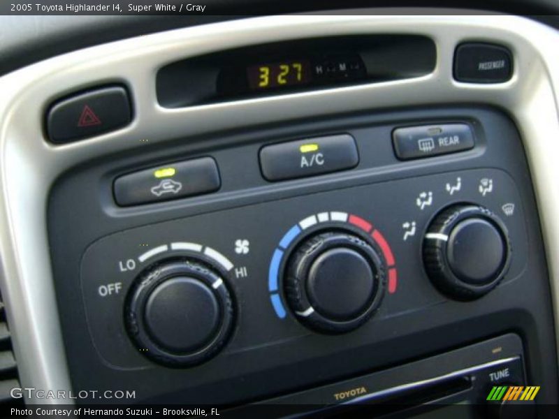 Super White / Gray 2005 Toyota Highlander I4