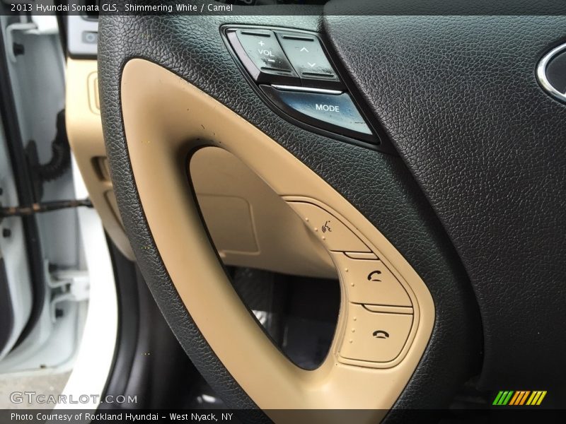 Shimmering White / Camel 2013 Hyundai Sonata GLS