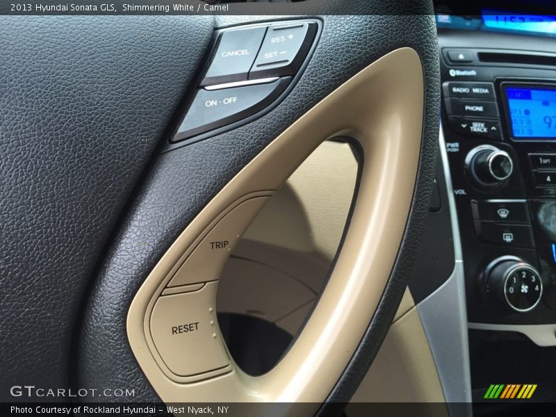 Shimmering White / Camel 2013 Hyundai Sonata GLS