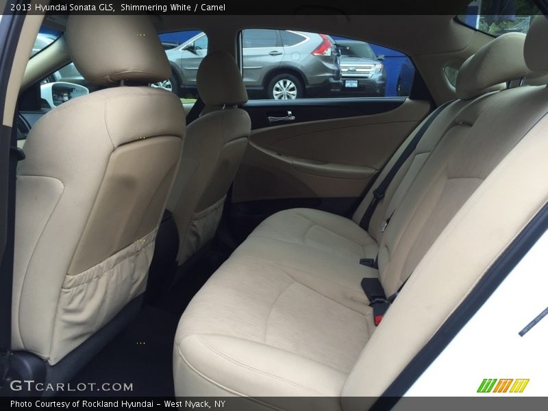 Shimmering White / Camel 2013 Hyundai Sonata GLS