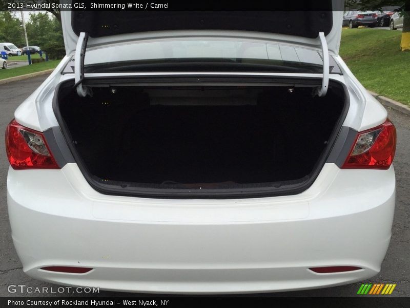 Shimmering White / Camel 2013 Hyundai Sonata GLS