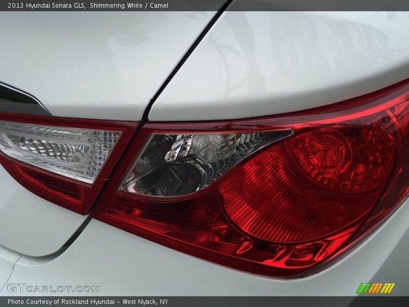 Shimmering White / Camel 2013 Hyundai Sonata GLS