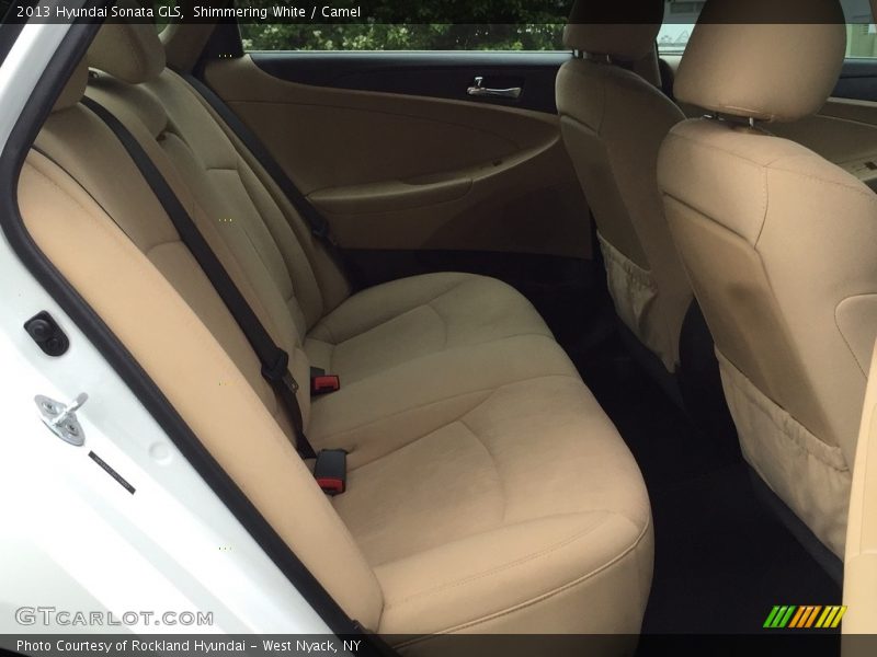 Shimmering White / Camel 2013 Hyundai Sonata GLS