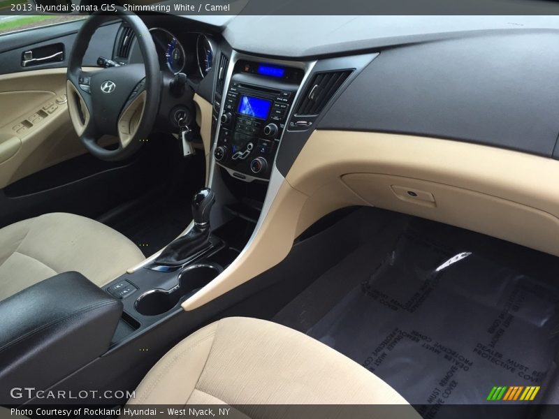 Shimmering White / Camel 2013 Hyundai Sonata GLS