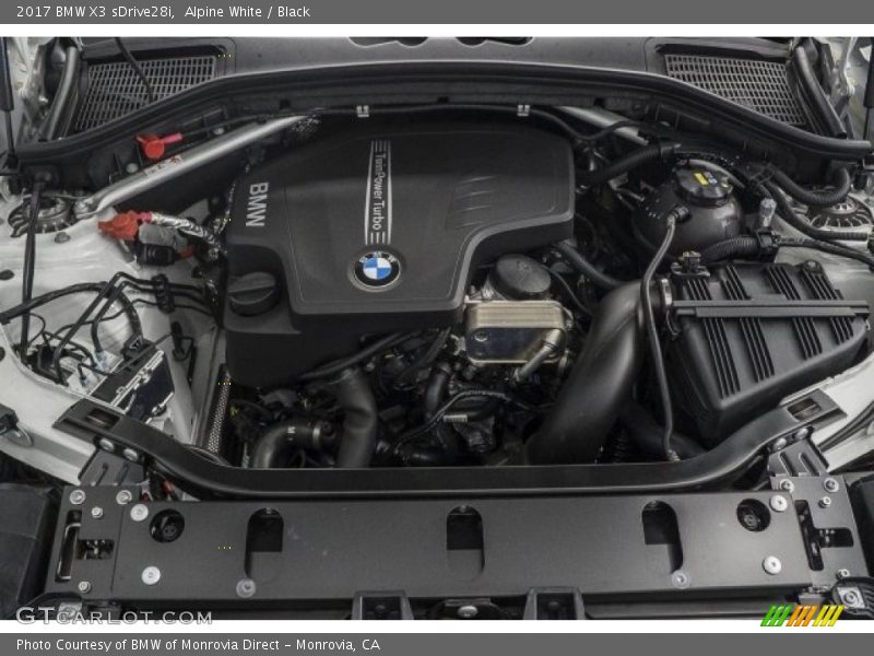 Alpine White / Black 2017 BMW X3 sDrive28i