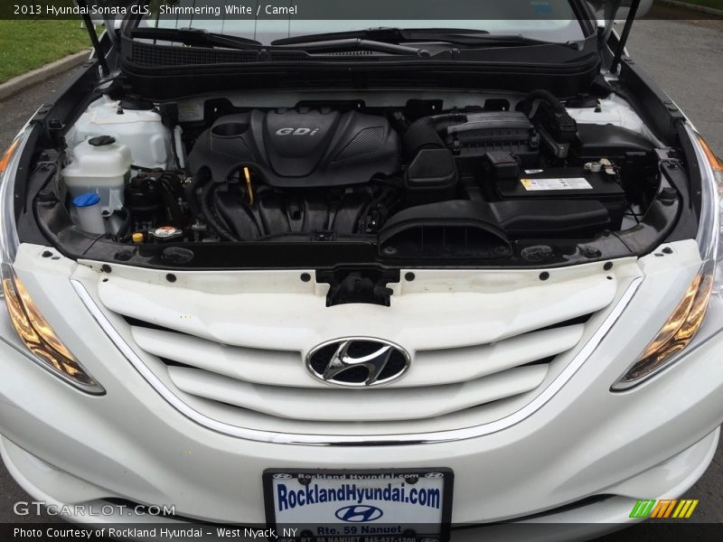 Shimmering White / Camel 2013 Hyundai Sonata GLS