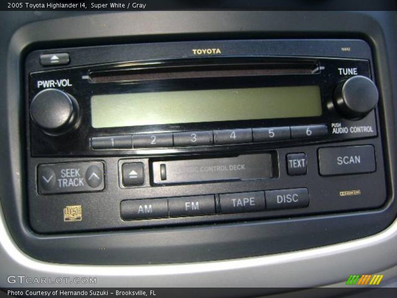 Super White / Gray 2005 Toyota Highlander I4