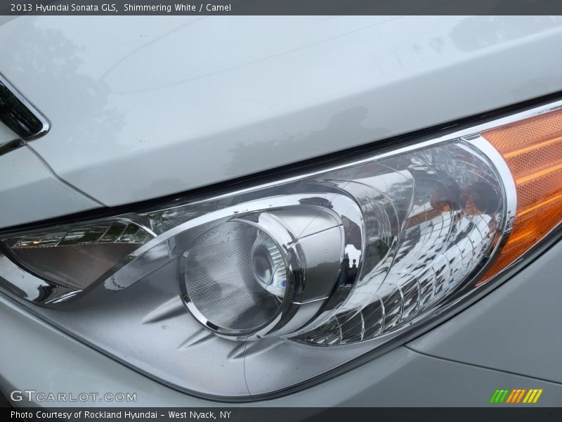 Shimmering White / Camel 2013 Hyundai Sonata GLS