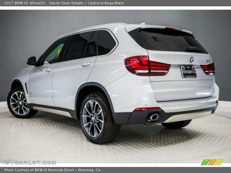 Glacier Silver Metallic / Canberra Beige/Black 2017 BMW X5 sDrive35i
