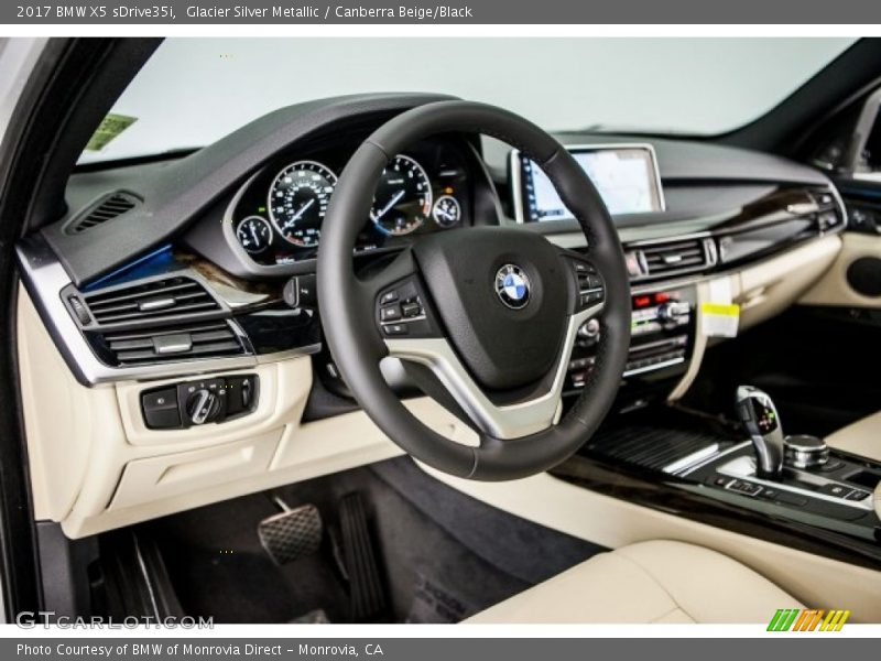 Glacier Silver Metallic / Canberra Beige/Black 2017 BMW X5 sDrive35i