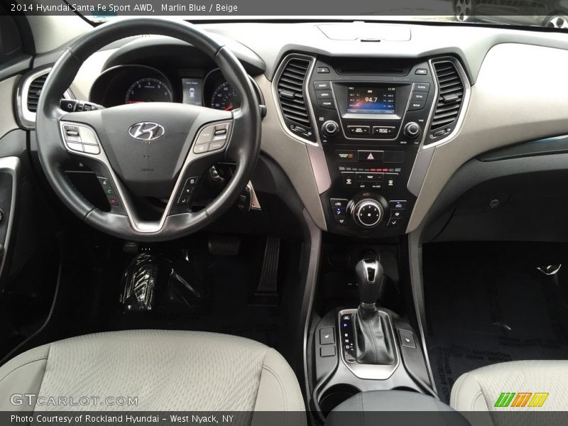 Marlin Blue / Beige 2014 Hyundai Santa Fe Sport AWD