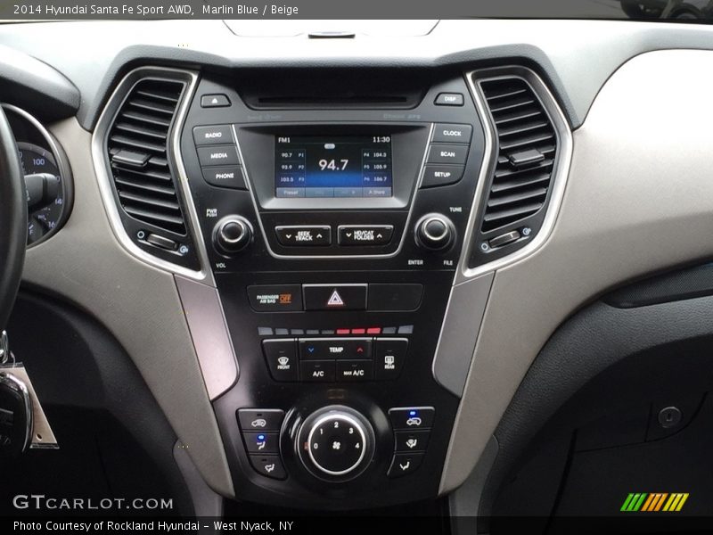 Marlin Blue / Beige 2014 Hyundai Santa Fe Sport AWD