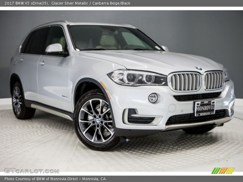 Glacier Silver Metallic / Canberra Beige/Black 2017 BMW X5 sDrive35i