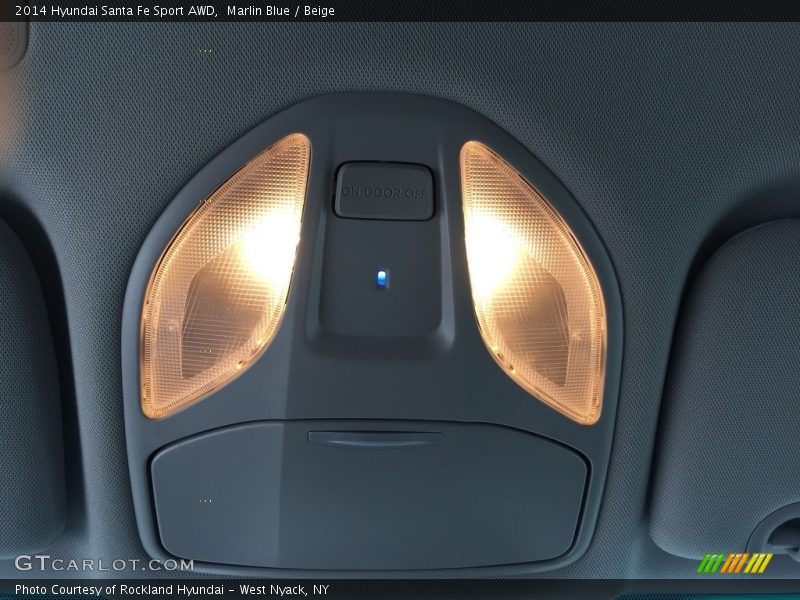 Marlin Blue / Beige 2014 Hyundai Santa Fe Sport AWD