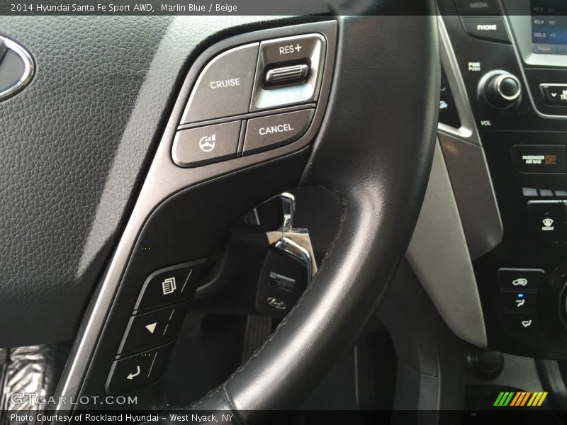 Marlin Blue / Beige 2014 Hyundai Santa Fe Sport AWD