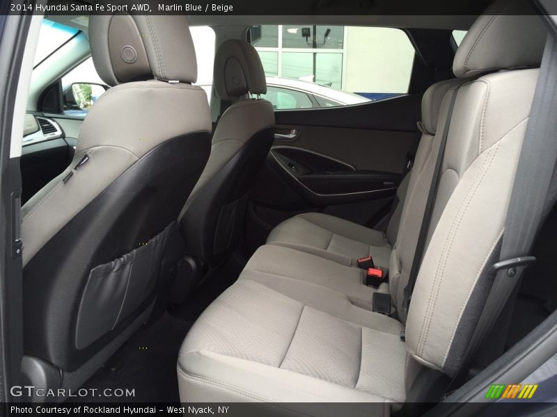 Marlin Blue / Beige 2014 Hyundai Santa Fe Sport AWD