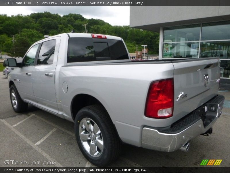 Bright Silver Metallic / Black/Diesel Gray 2017 Ram 1500 Big Horn Crew Cab 4x4