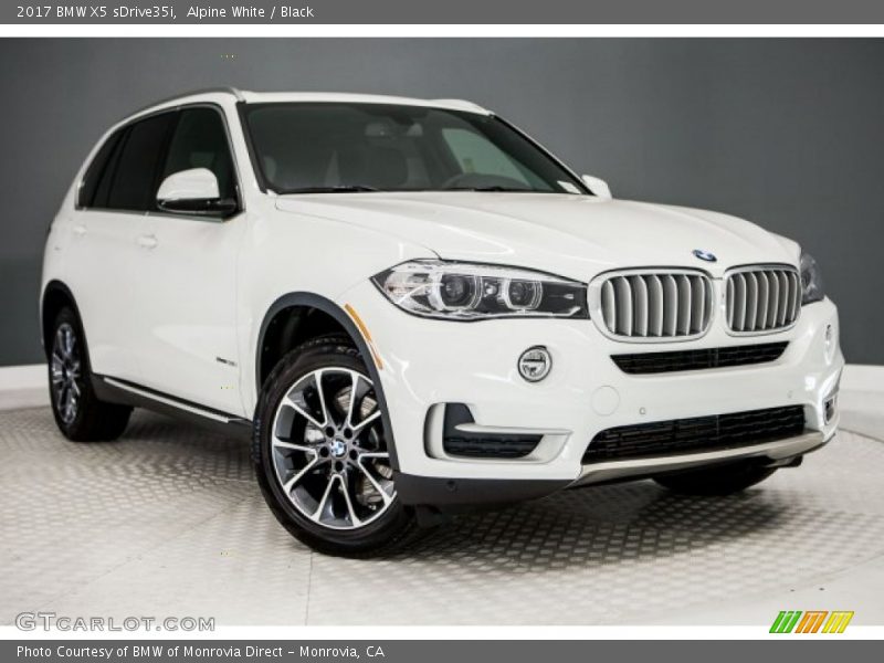 Alpine White / Black 2017 BMW X5 sDrive35i