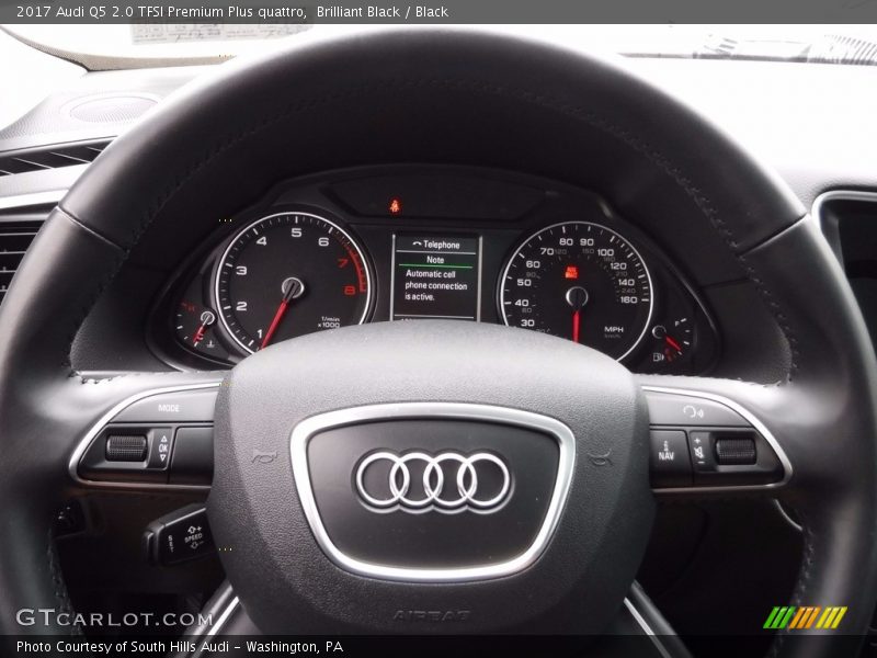 Brilliant Black / Black 2017 Audi Q5 2.0 TFSI Premium Plus quattro