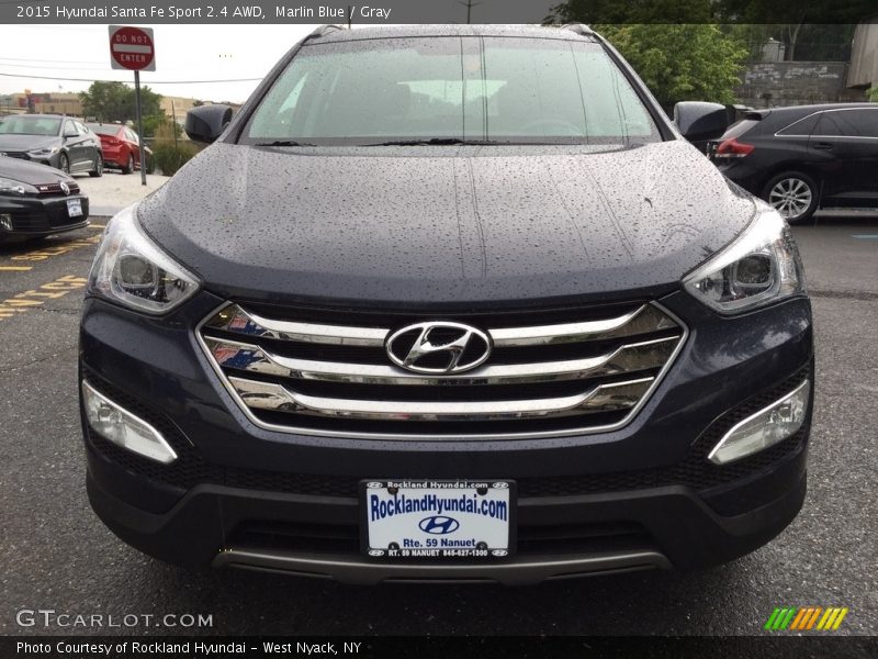 Marlin Blue / Gray 2015 Hyundai Santa Fe Sport 2.4 AWD