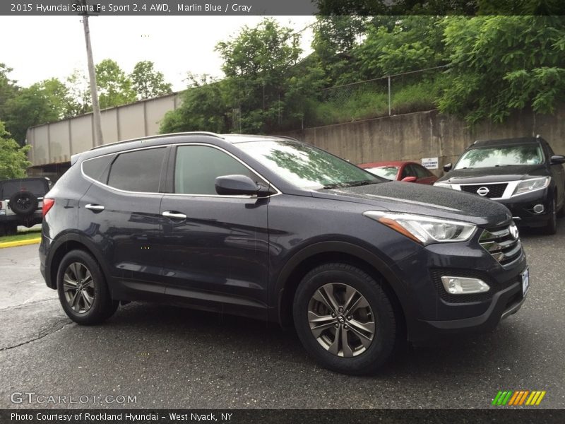 Marlin Blue / Gray 2015 Hyundai Santa Fe Sport 2.4 AWD