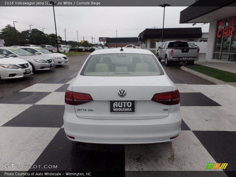 Pure White / Cornsilk Beige 2016 Volkswagen Jetta SEL