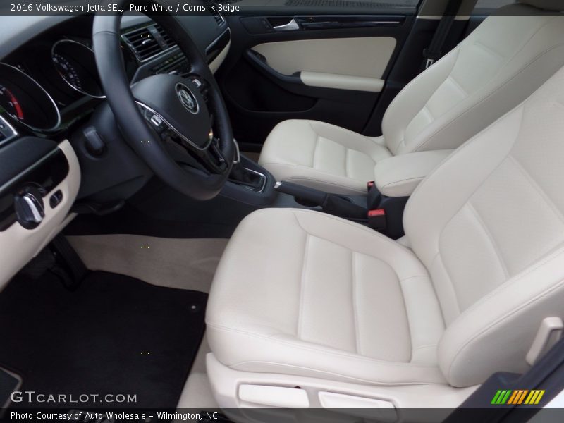 Pure White / Cornsilk Beige 2016 Volkswagen Jetta SEL