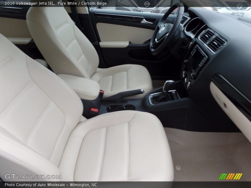 Pure White / Cornsilk Beige 2016 Volkswagen Jetta SEL