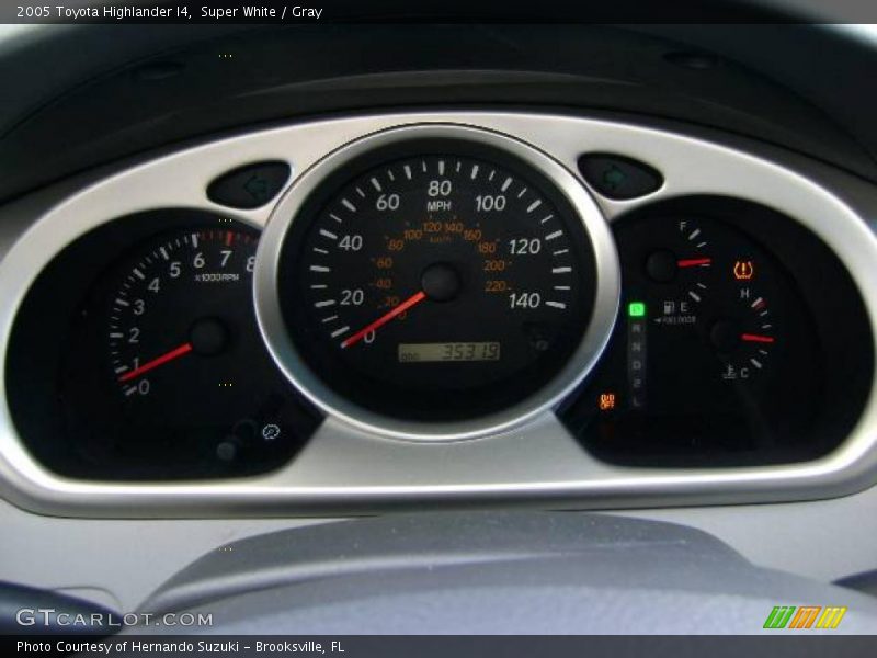 Super White / Gray 2005 Toyota Highlander I4