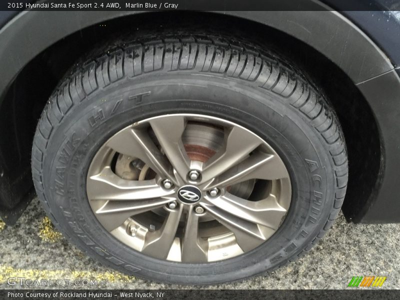 Marlin Blue / Gray 2015 Hyundai Santa Fe Sport 2.4 AWD