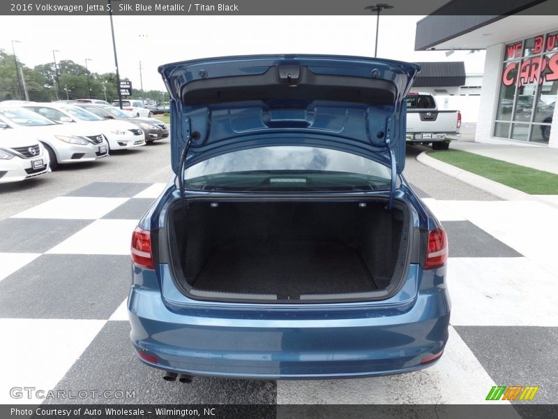 Silk Blue Metallic / Titan Black 2016 Volkswagen Jetta S