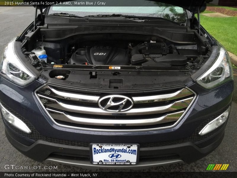 Marlin Blue / Gray 2015 Hyundai Santa Fe Sport 2.4 AWD
