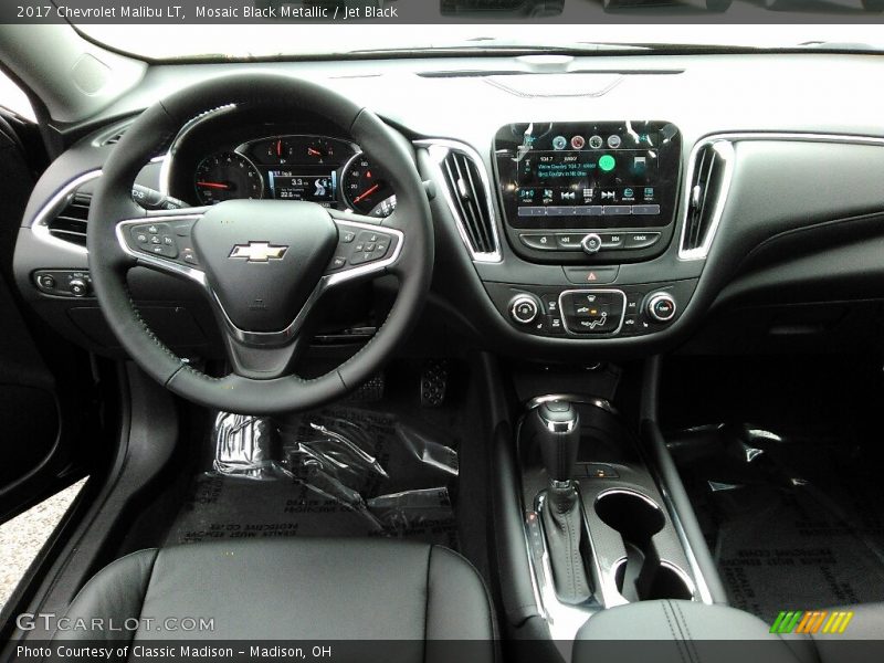 Mosaic Black Metallic / Jet Black 2017 Chevrolet Malibu LT
