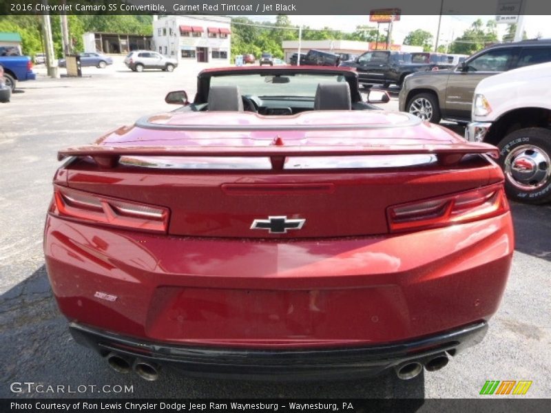 Garnet Red Tintcoat / Jet Black 2016 Chevrolet Camaro SS Convertible