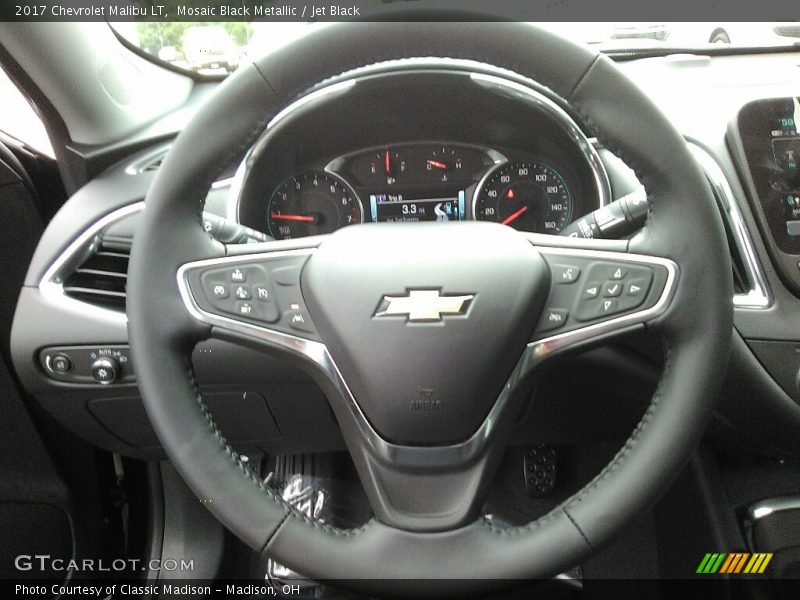 Mosaic Black Metallic / Jet Black 2017 Chevrolet Malibu LT