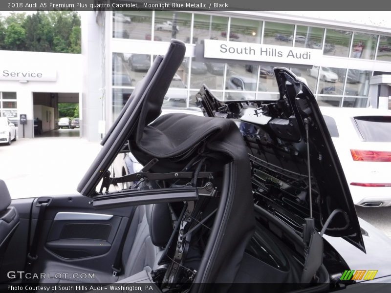 Moonlight Blue Metallic / Black 2018 Audi A5 Premium Plus quattro Cabriolet
