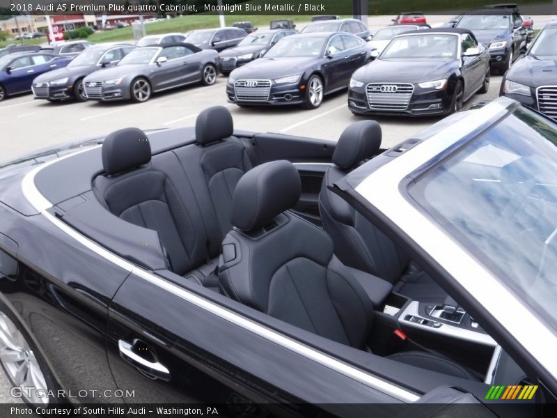 Moonlight Blue Metallic / Black 2018 Audi A5 Premium Plus quattro Cabriolet