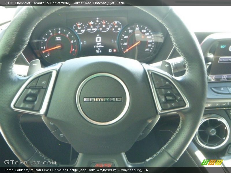 Garnet Red Tintcoat / Jet Black 2016 Chevrolet Camaro SS Convertible