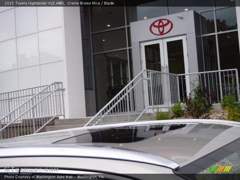 Creme Brulee Mica / Black 2015 Toyota Highlander XLE AWD