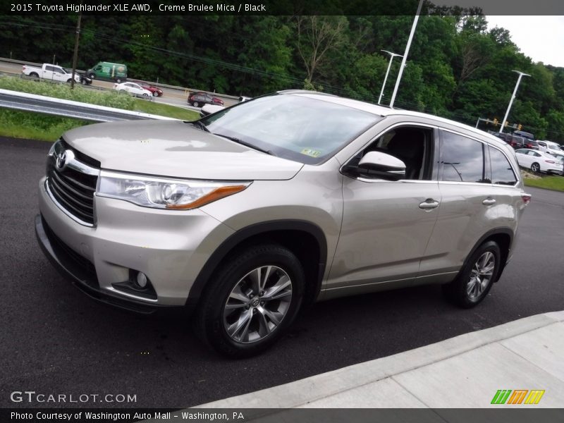 Creme Brulee Mica / Black 2015 Toyota Highlander XLE AWD