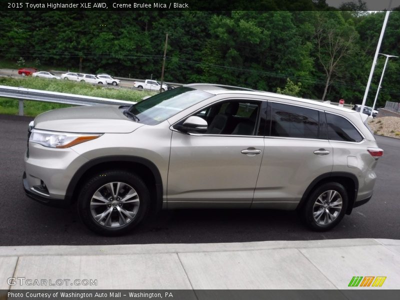 Creme Brulee Mica / Black 2015 Toyota Highlander XLE AWD