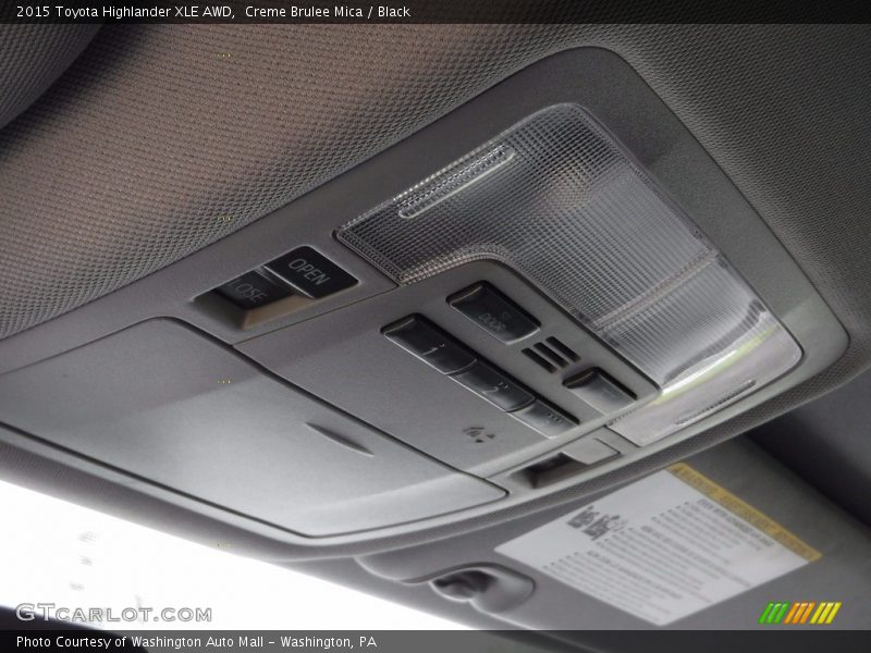 Creme Brulee Mica / Black 2015 Toyota Highlander XLE AWD