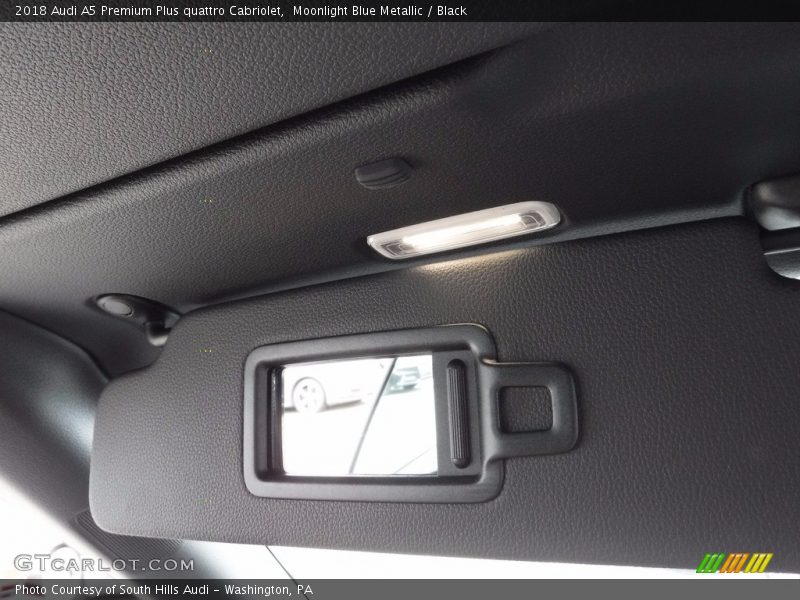 Moonlight Blue Metallic / Black 2018 Audi A5 Premium Plus quattro Cabriolet