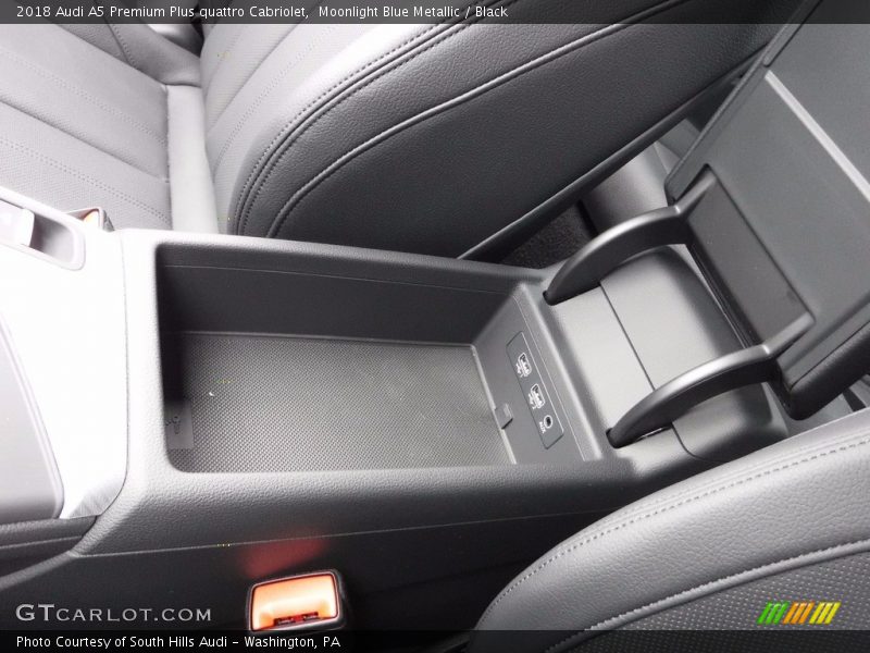 Moonlight Blue Metallic / Black 2018 Audi A5 Premium Plus quattro Cabriolet