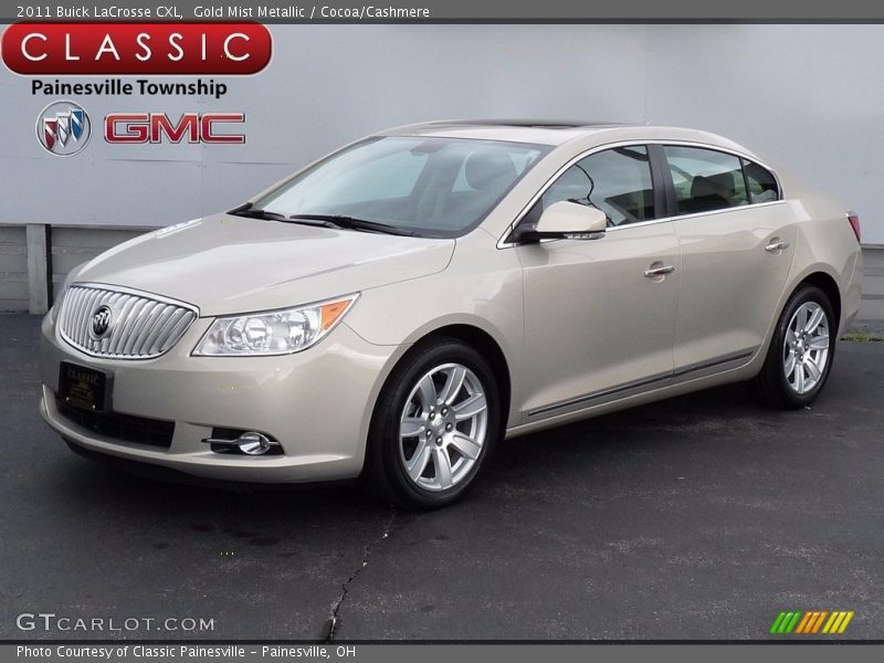 Gold Mist Metallic / Cocoa/Cashmere 2011 Buick LaCrosse CXL