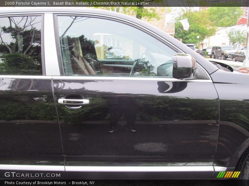 Basalt Black Metallic / Chestnut/Black Natural Leather 2008 Porsche Cayenne S